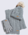 Women's Winter Accessories Set – Beanie, Scarf Glove Set