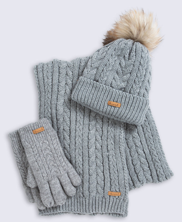Women's Winter Accessories Set – Beanie, Scarf Glove Set