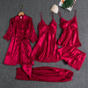 Women's Nightwear Set – 5-Piece Satin Lace