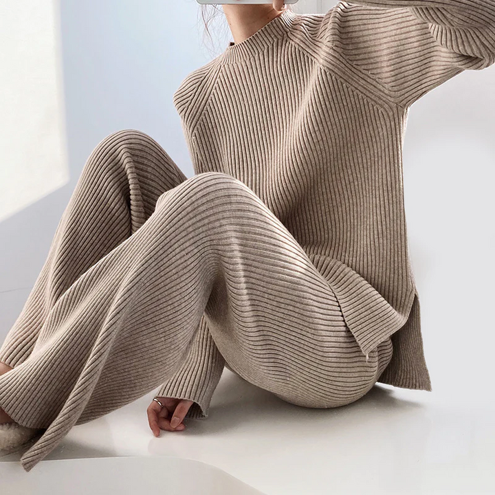 Women's Lounge Set – Ribbed Knit
