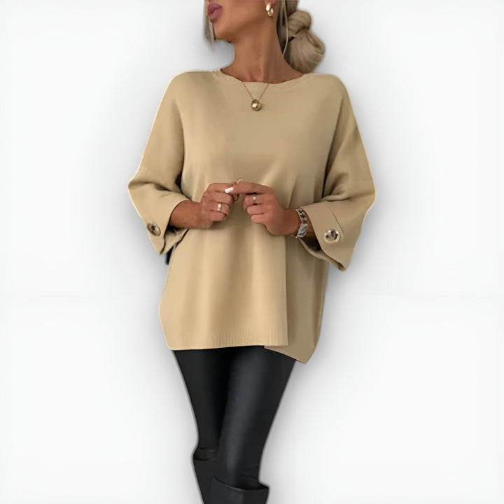 Women's Jumper – Oversized Wide-Sleeve Knit