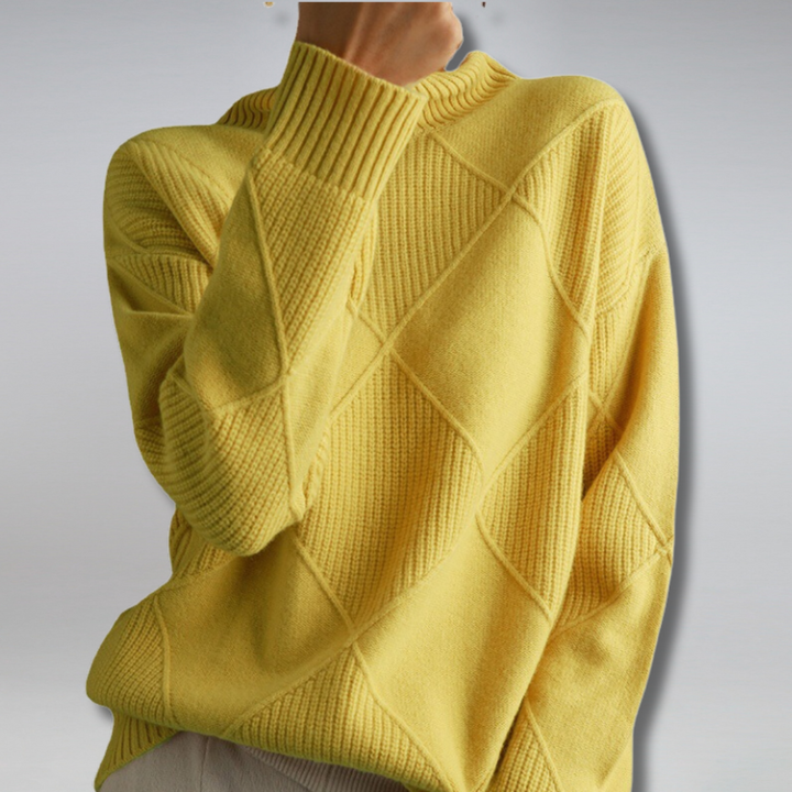 Women's Jumper – Diamond Knit Turtleneck