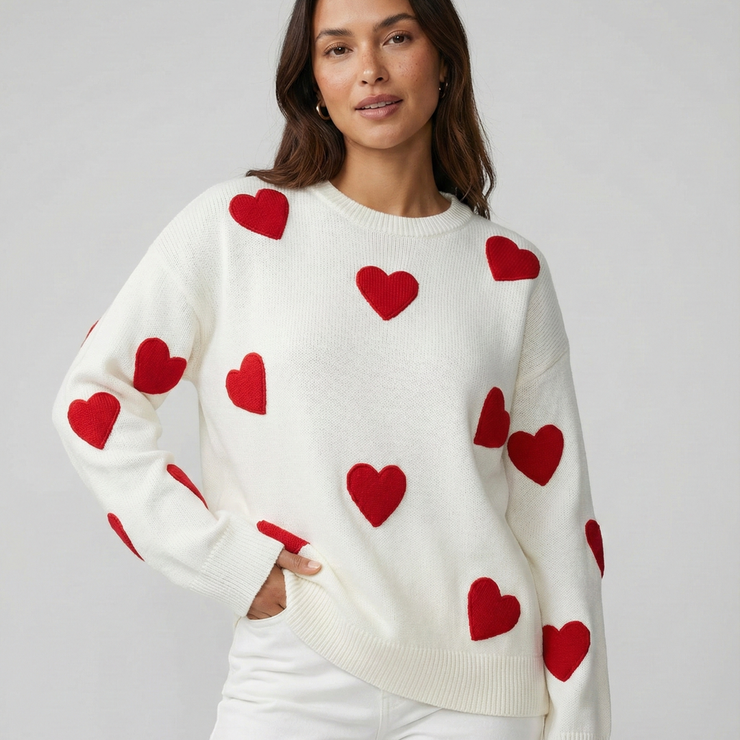 Women's Jumper – Relaxed Heart Motif