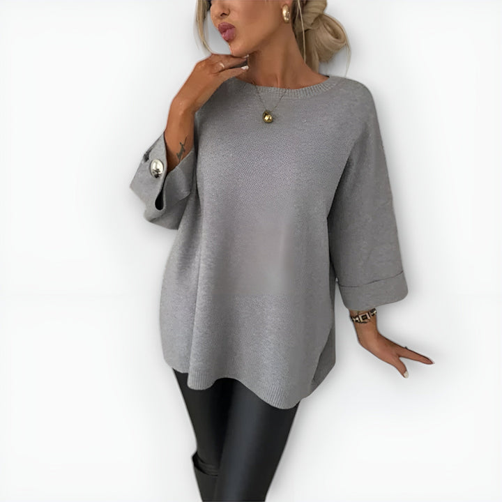 Women's Jumper – Oversized Wide-Sleeve Knit