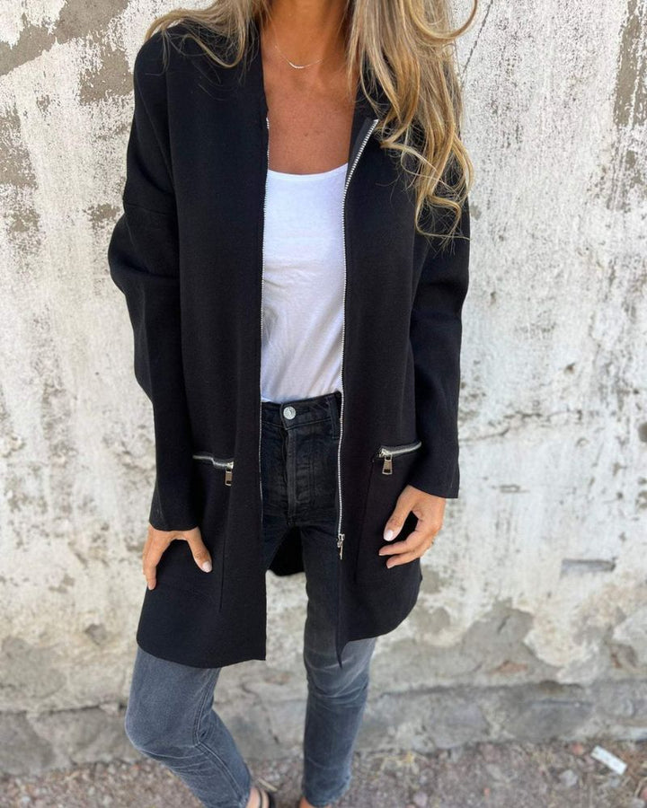 Women's Cardigan – Longline Hooded Zip