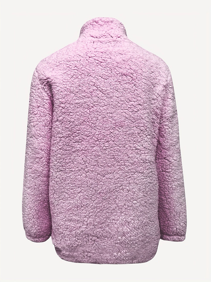 Women's Jumper – Relaxed Half-Zip Textured