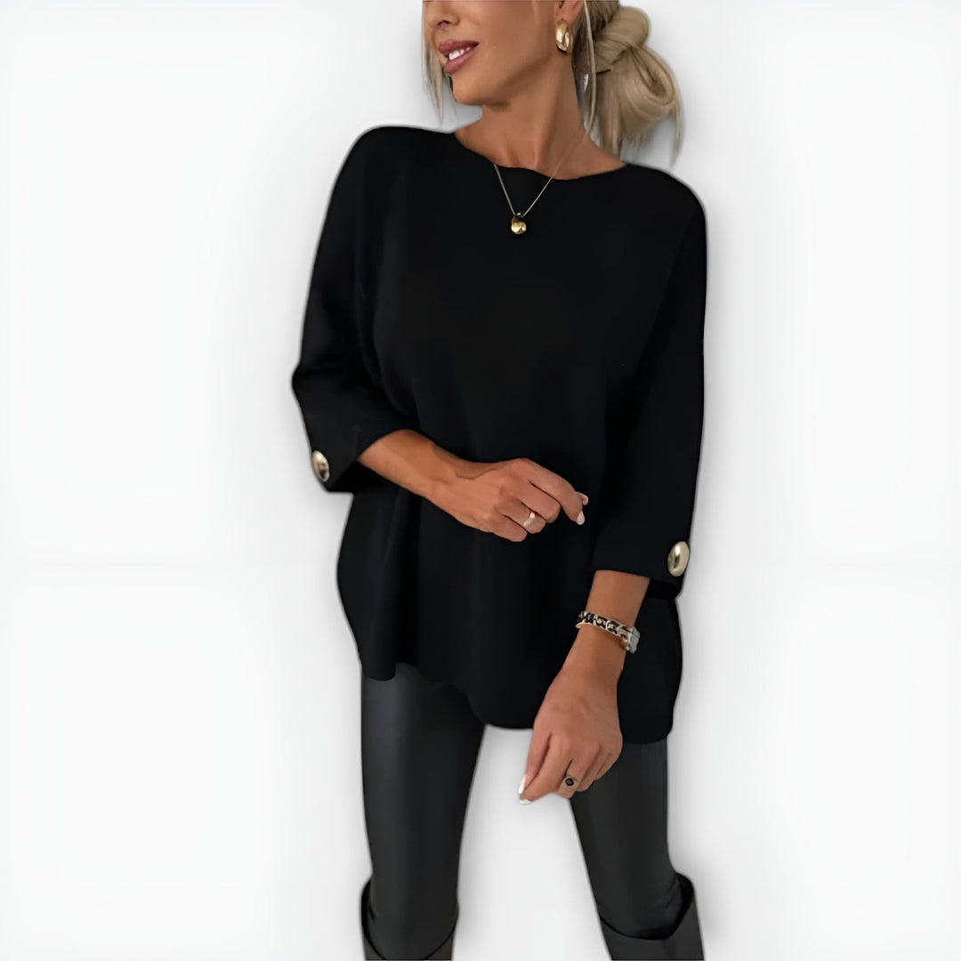 Women's Jumper – Oversized Wide-Sleeve Knit