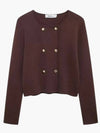 Women's Cardigan – Double Breasted Knit Button Front