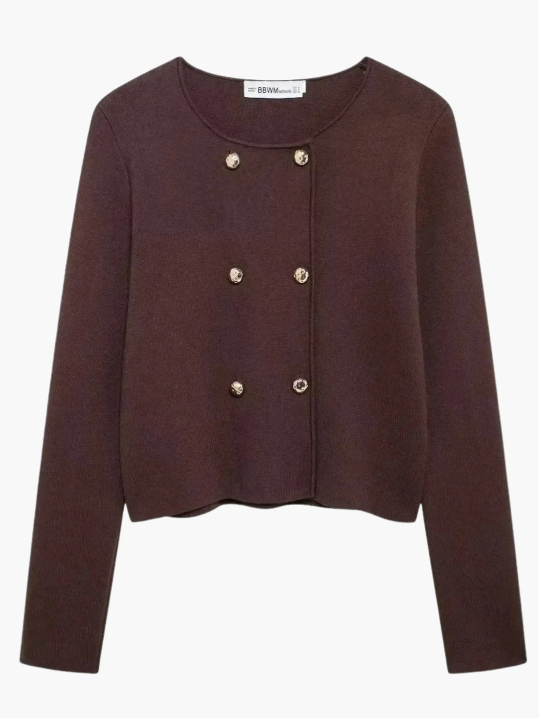 Women's Cardigan – Double Breasted Knit Button Front