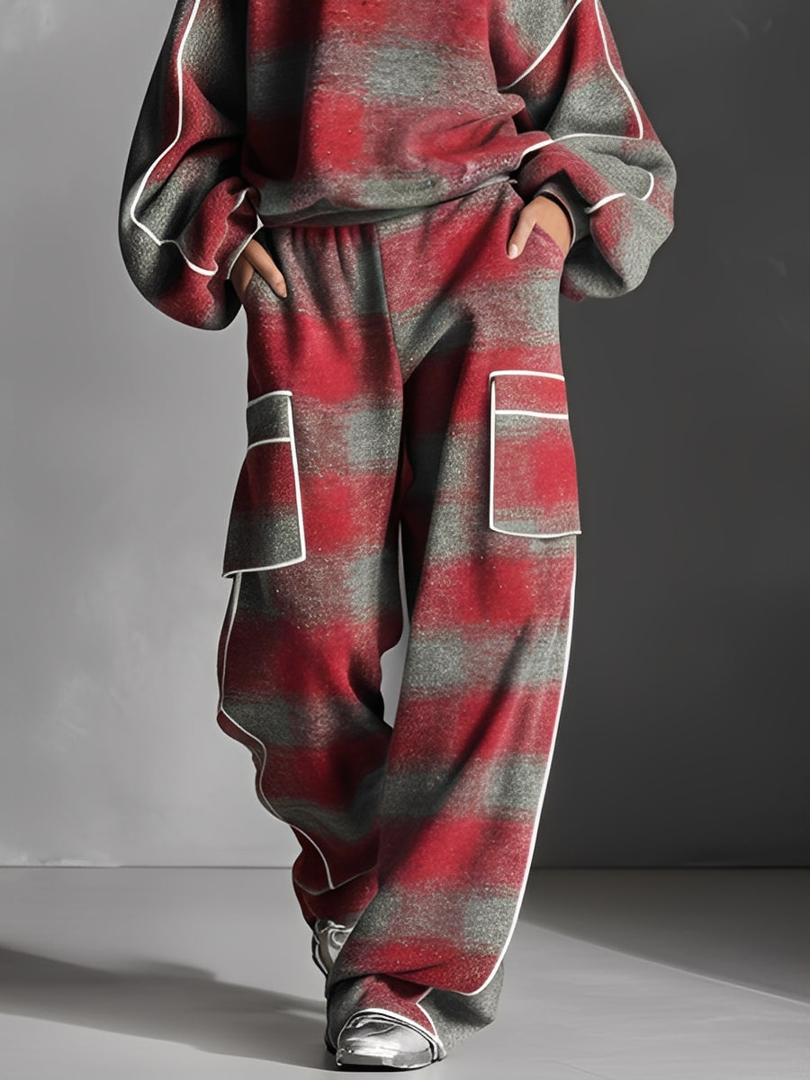 Women's Two-Piece Set – Fleece Sweatshirt & Joggers Co-Ord Set