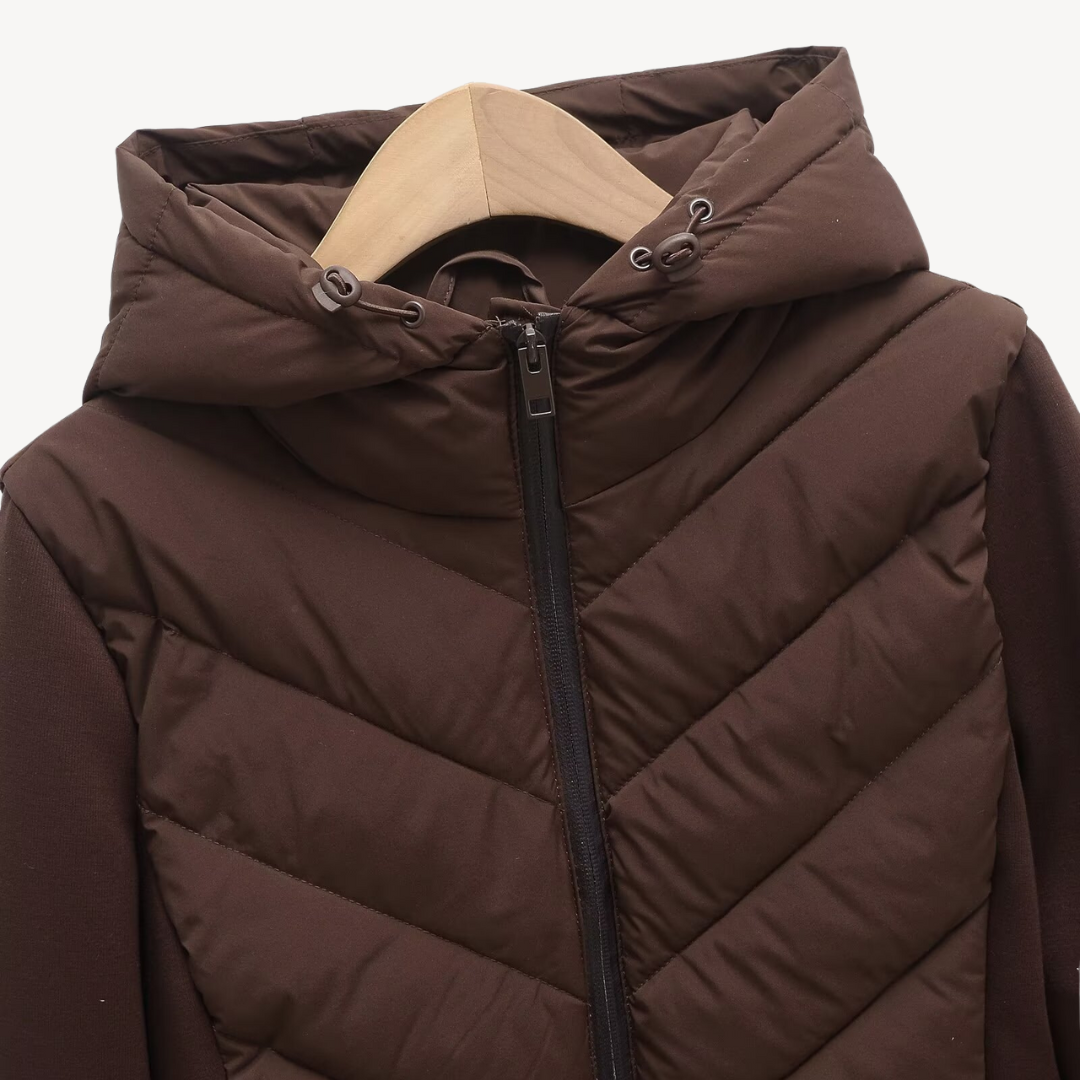 Women's Jacket – Chevron Quilted Hooded