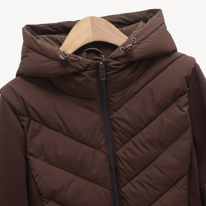 Women's Jacket – Chevron Quilted Hooded