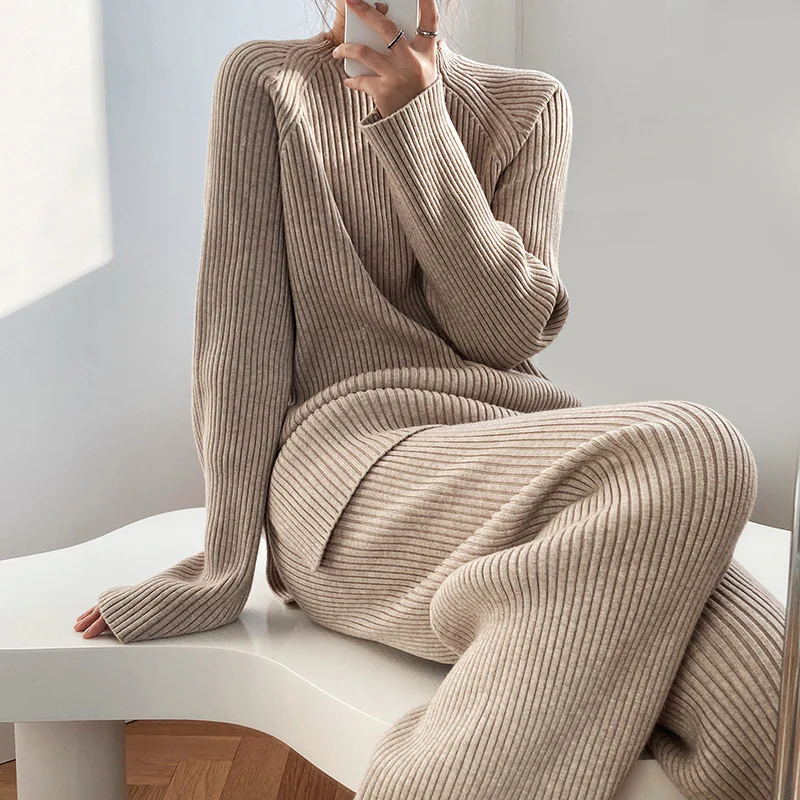 Women's Lounge Set – Ribbed Knit