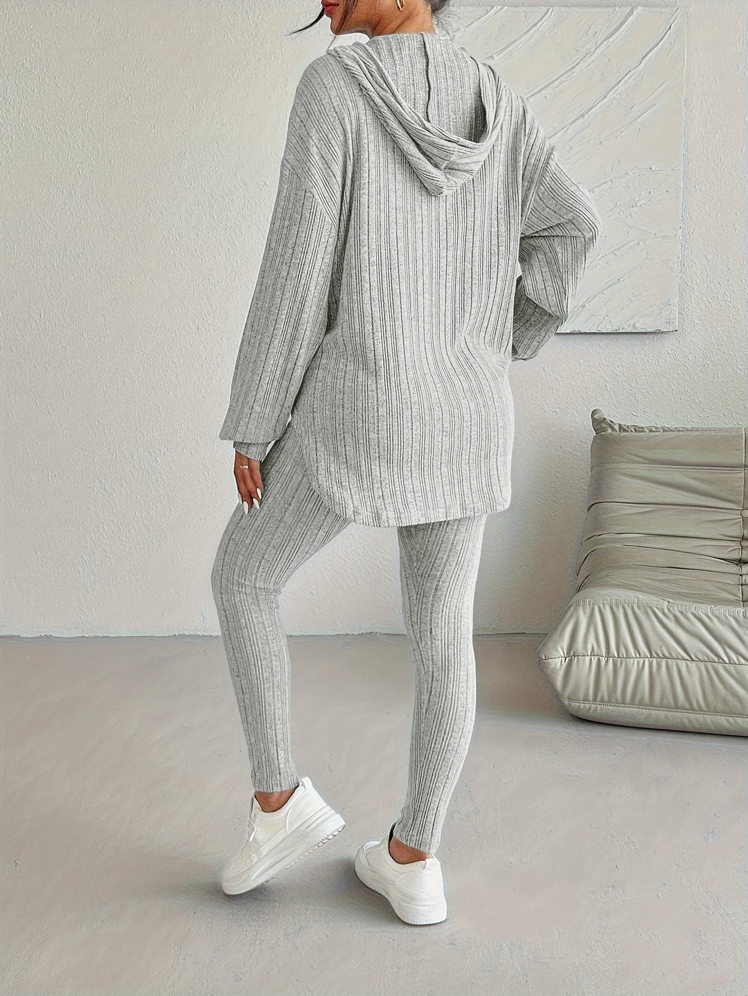 Women's Two-Piece Set – Hooded Two Piece Lounge Set