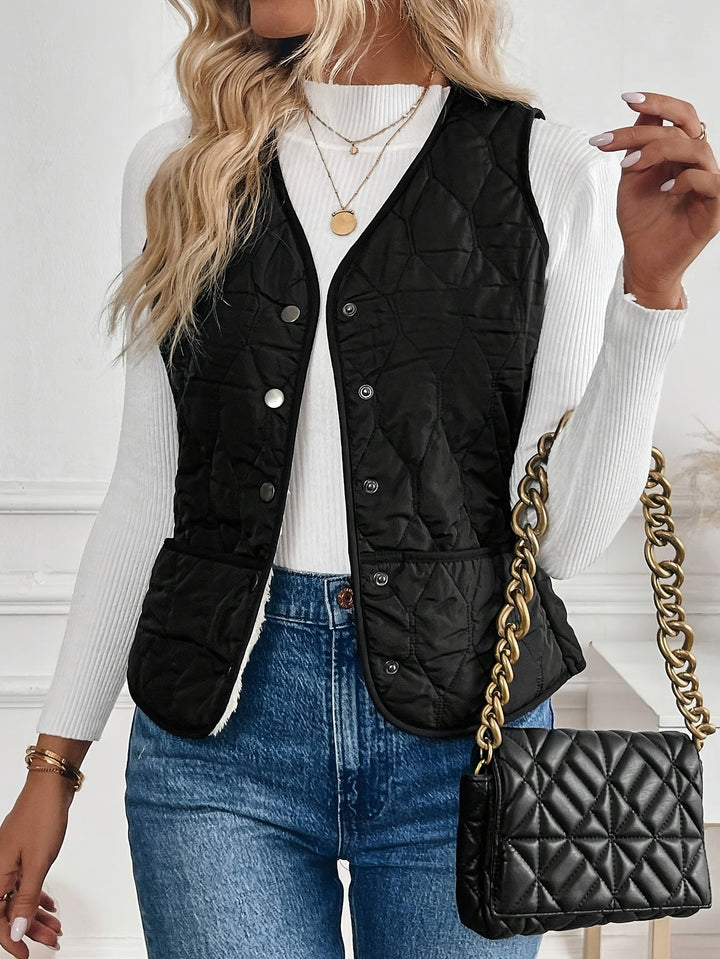 Women's Puffer Gilet – Reversible Borg & Quilted