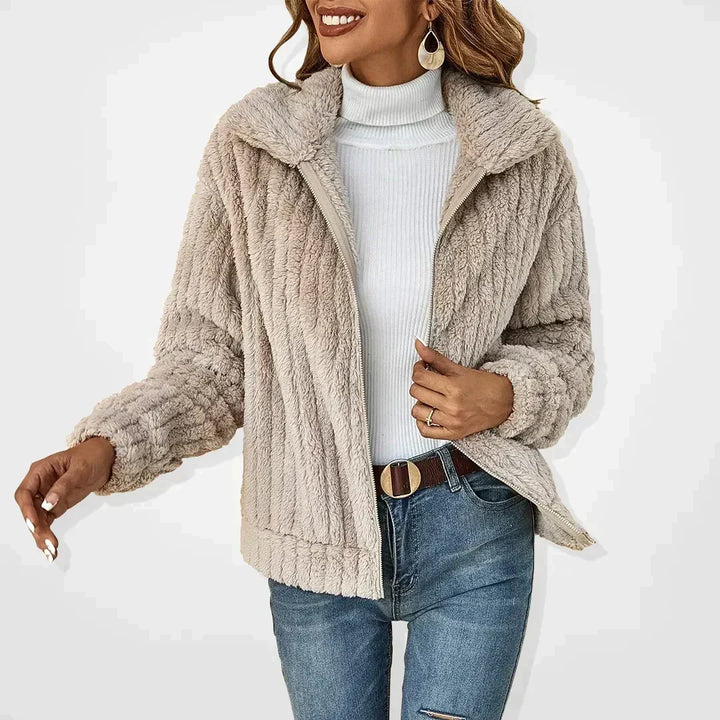 Women's Cardigan – Zip Front Long Sleeve