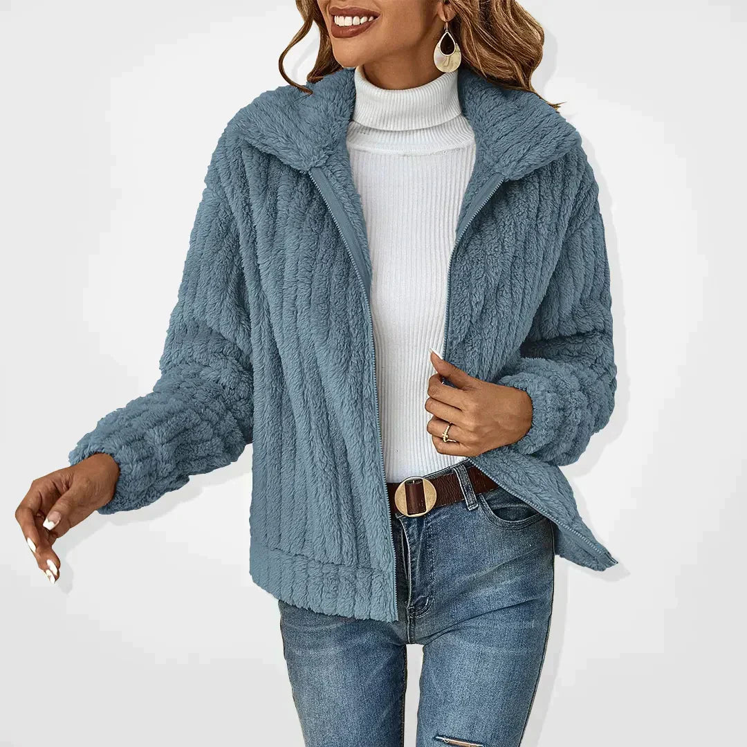 Women's Cardigan – Zip Front Long Sleeve