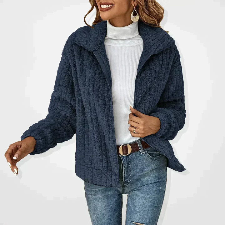 Women's Cardigan – Zip Front Long Sleeve