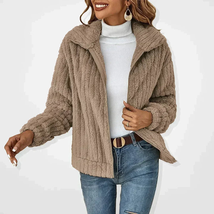 Women's Cardigan – Zip Front Long Sleeve