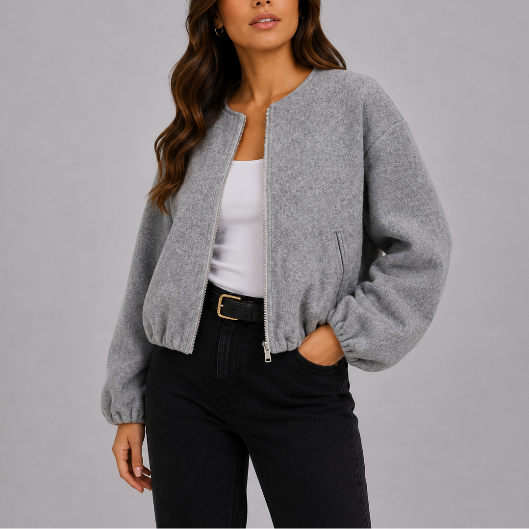 Women's Jacket – Lightweight Zip-Up Bomber