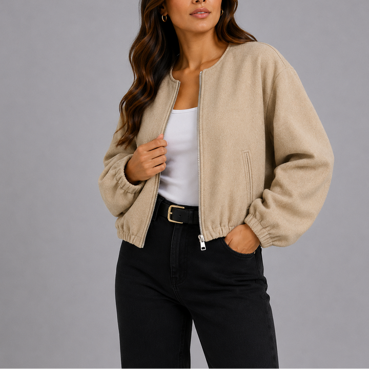 Women's Jacket – Lightweight Zip-Up Bomber