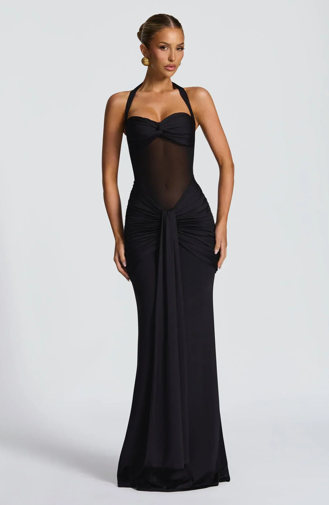 Women's Dress – Fitted Winter Wedding Guest