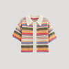 Women's Cardigan – Striped Crochet Knit