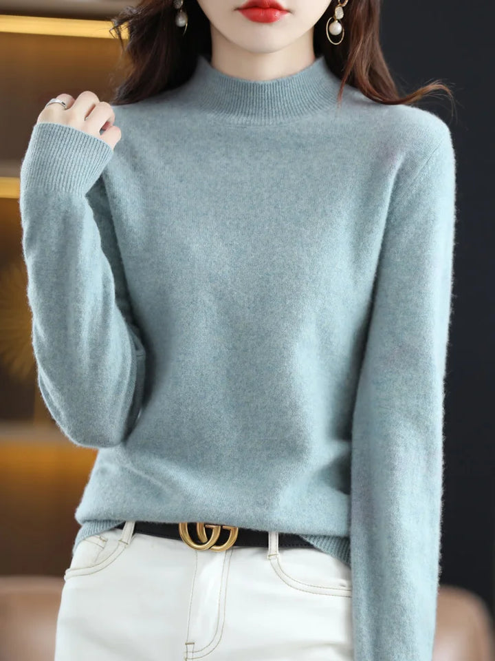 Women's Jumper – Ribbed Mock Neck
