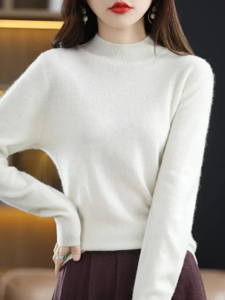 Women's Jumper – Ribbed Mock Neck