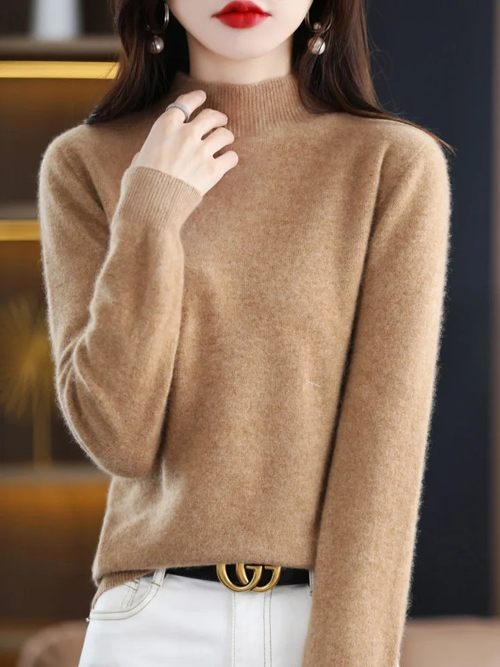 Women's Jumper – Ribbed Mock Neck
