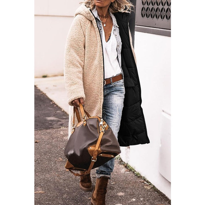 Women's Coat – Long Hooded Down Puffer Winter