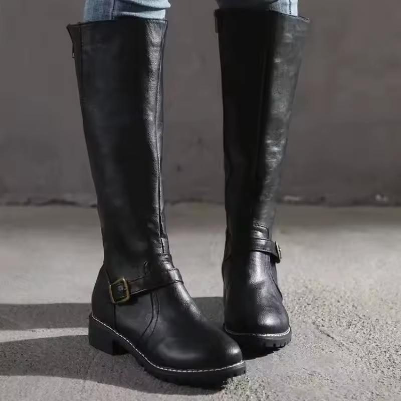 Women's Boots – Knee-High Buckle