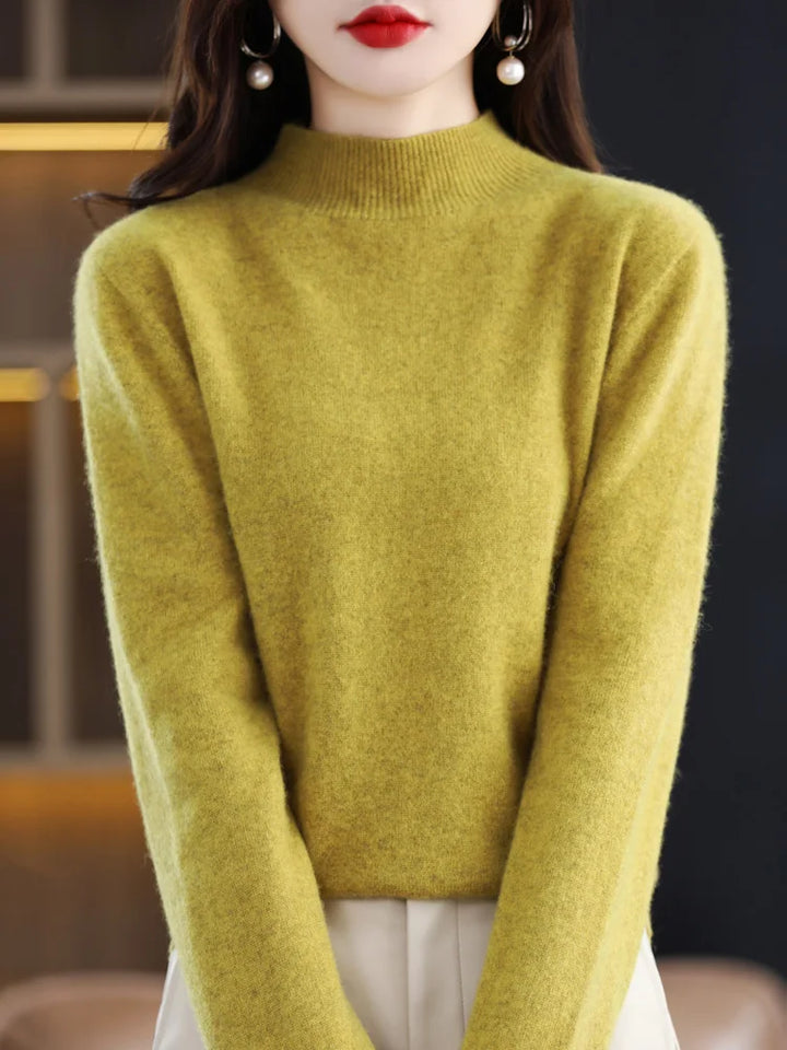 Women's Jumper – Ribbed Mock Neck