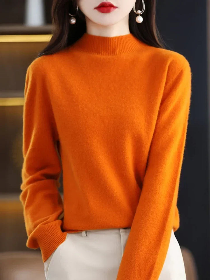 Women's Jumper – Ribbed Mock Neck