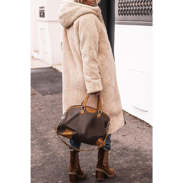 Women's Coat – Long Hooded Down Puffer Winter