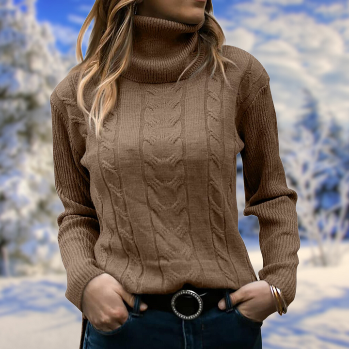 Women's Jumper – Fitted Turtleneck Knit
