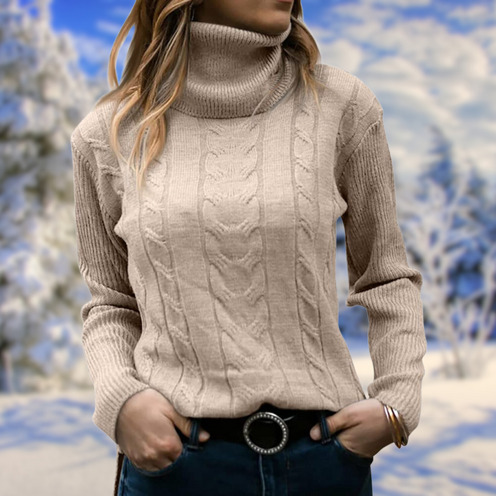Women's Jumper – Fitted Turtleneck Knit