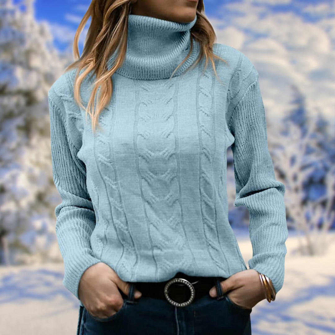 Women's Jumper – Fitted Turtleneck Knit