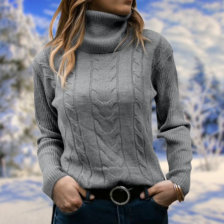 Women's Jumper – Fitted Turtleneck Knit