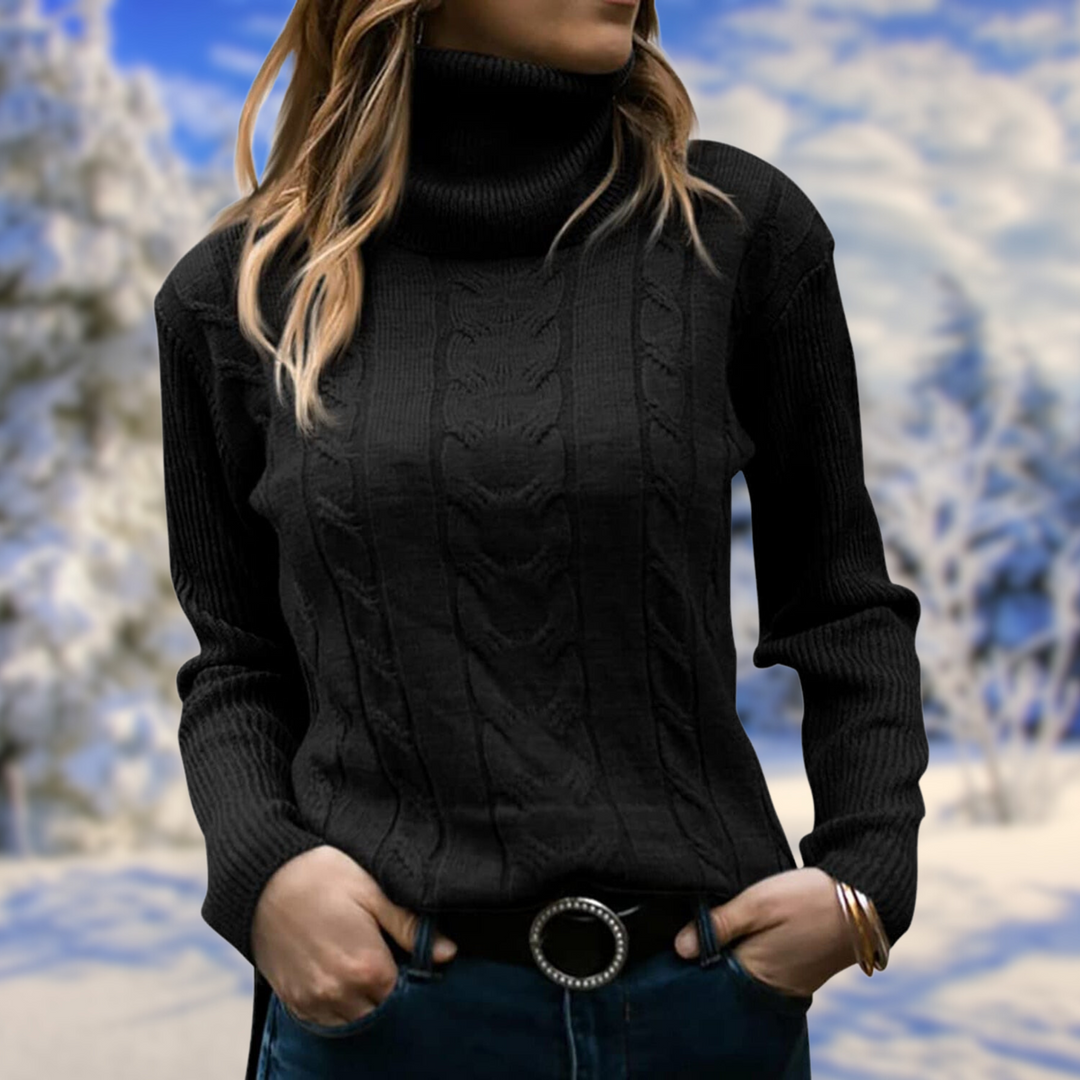 Women's Jumper – Fitted Turtleneck Knit