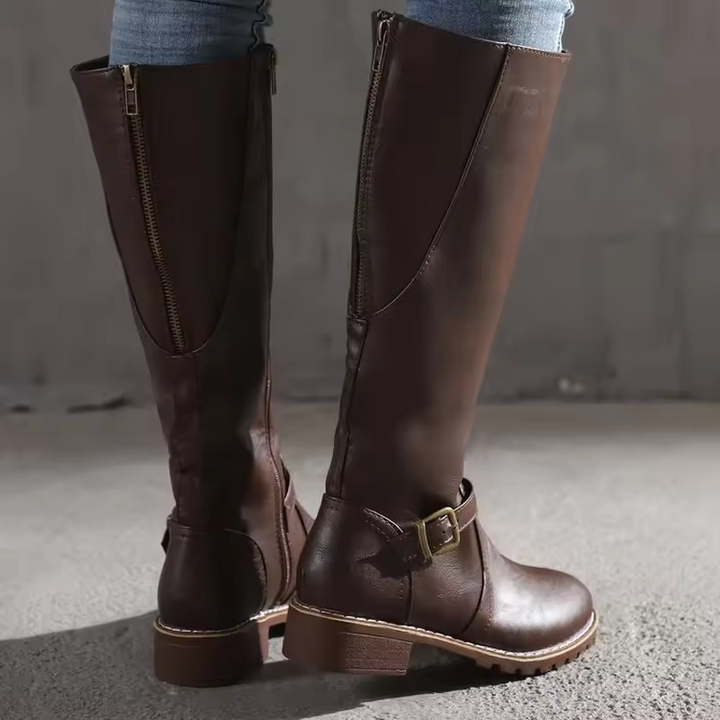 Women's Boots – Knee-High Buckle