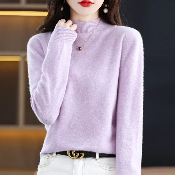 Women's Jumper – Ribbed Mock Neck