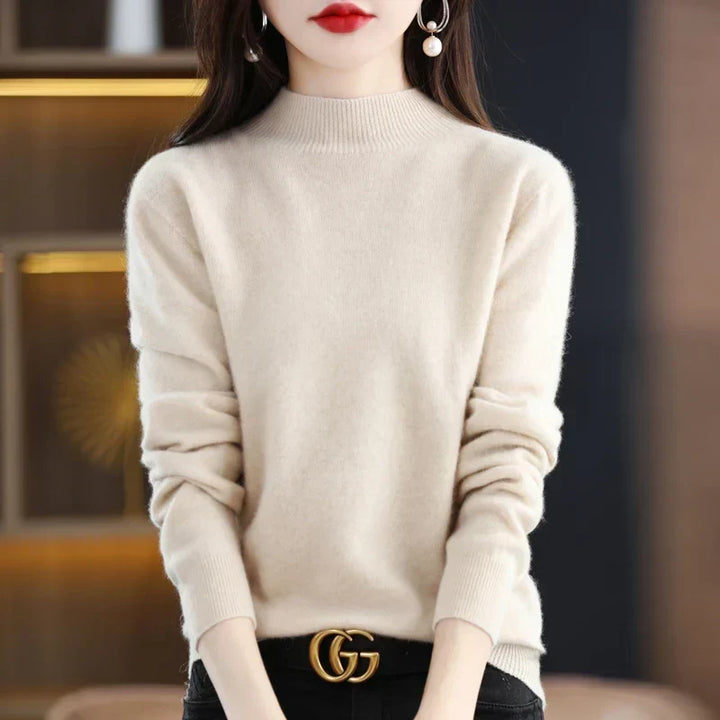 Women's Jumper – Ribbed Mock Neck