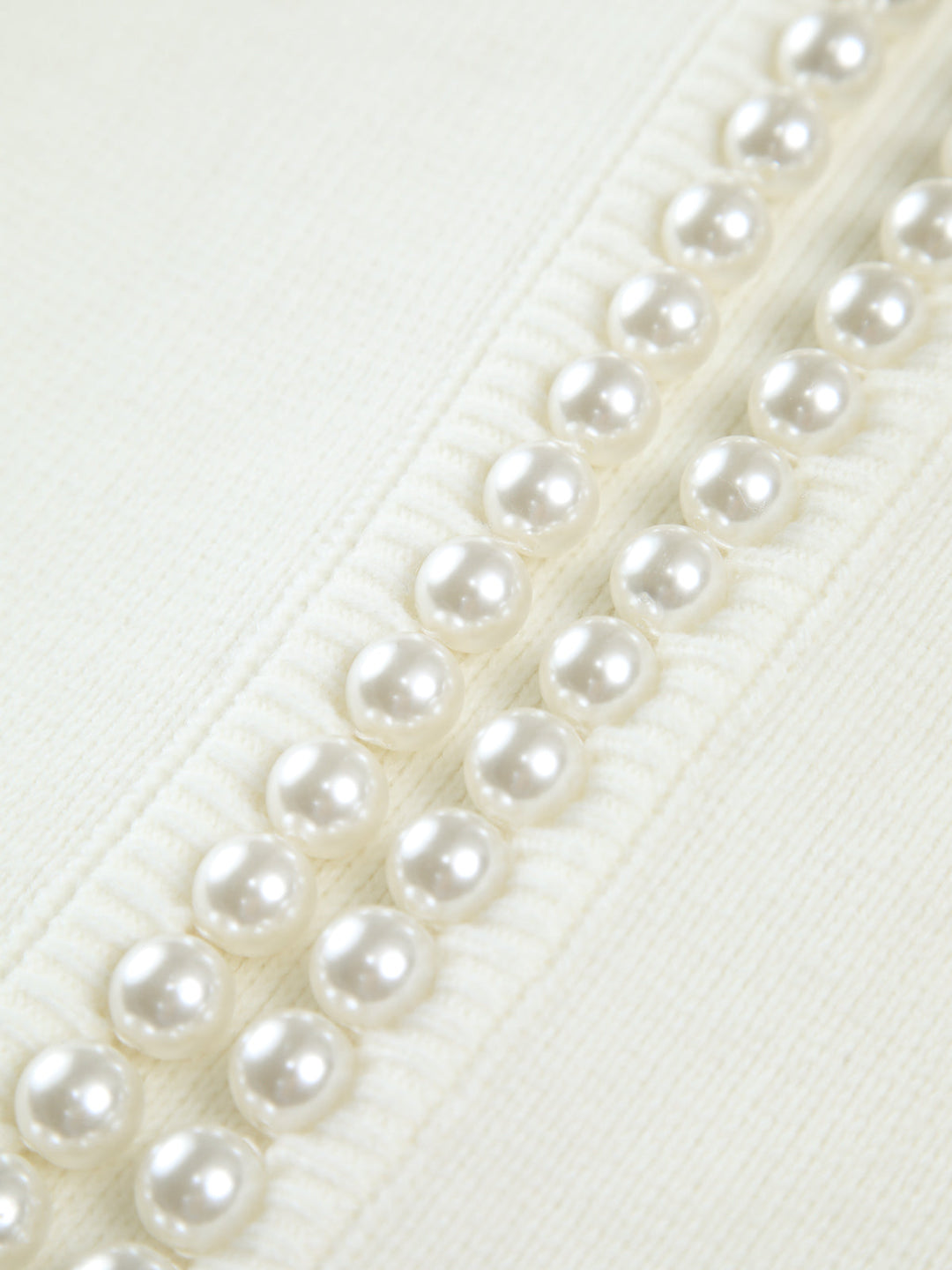 Women's Cardigan – Beaded Open-Front Knit