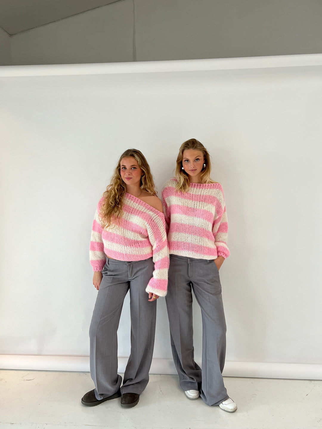 Women's Jumper – Oversized Striped Knit