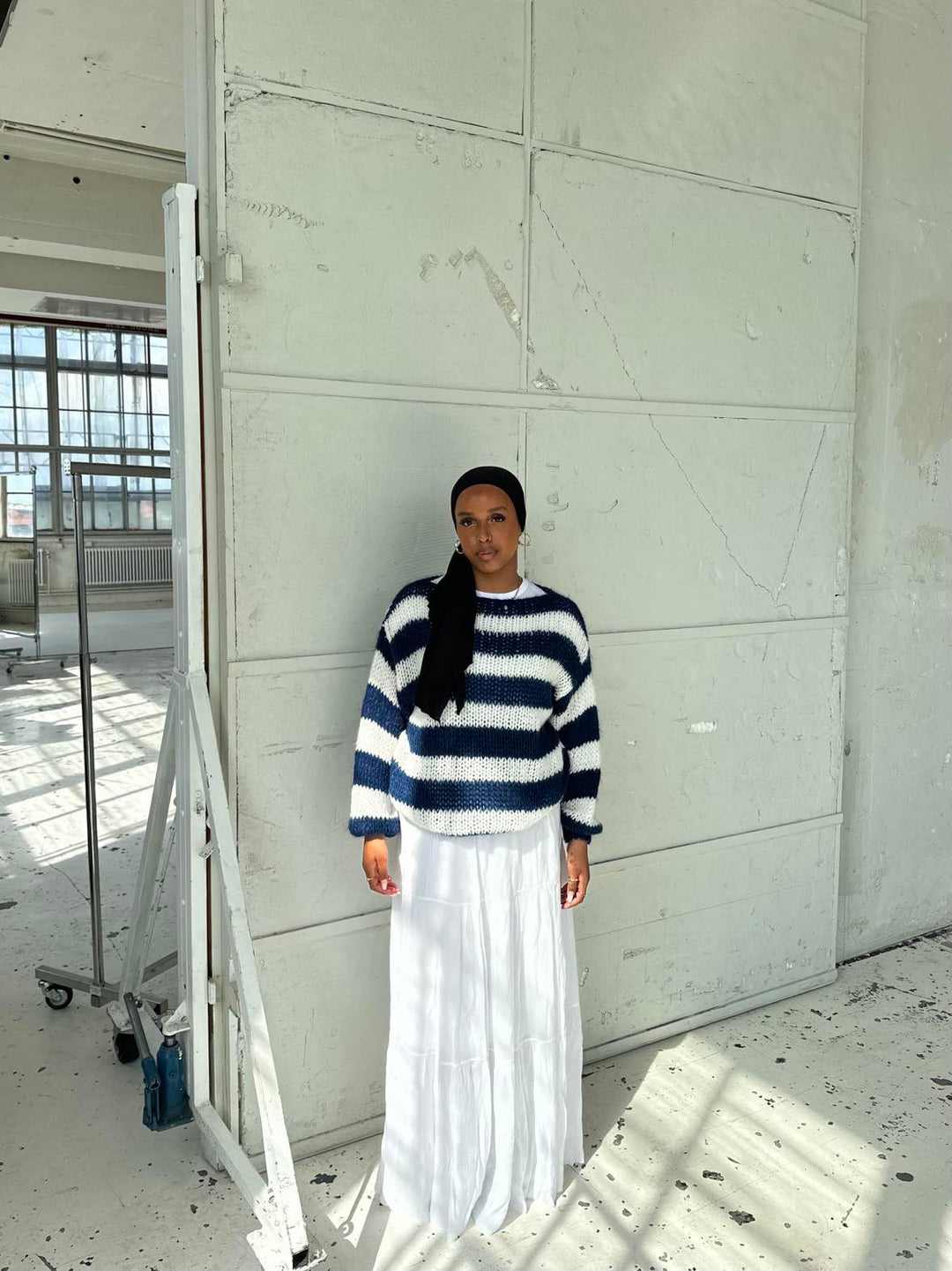 Women's Jumper – Oversized Striped Knit
