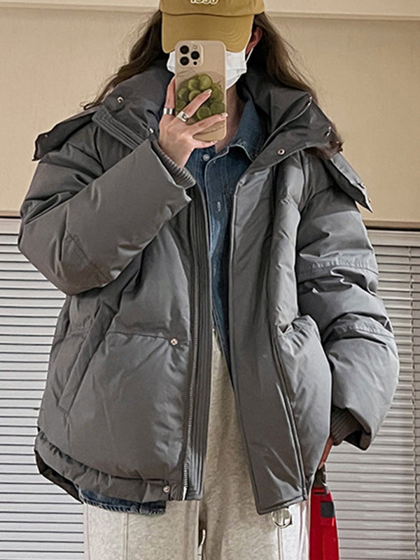 Women's Puffer Jacket – Oversized Hooded