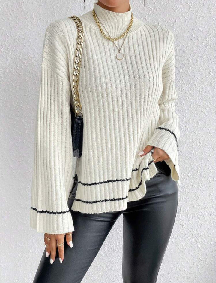 Women's Jumper – Ribbed Mock Neck