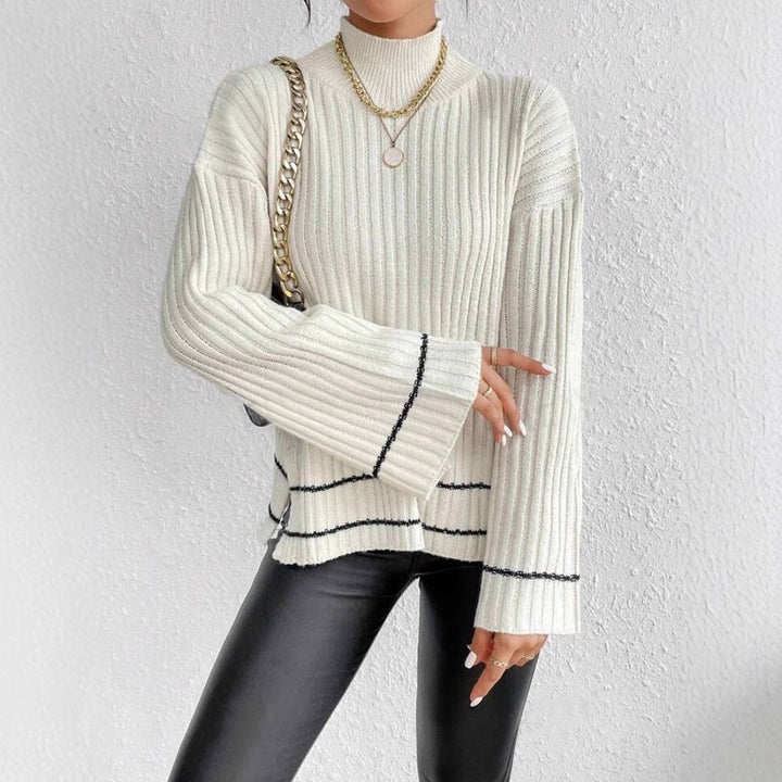 Women's Jumper – Ribbed Mock Neck
