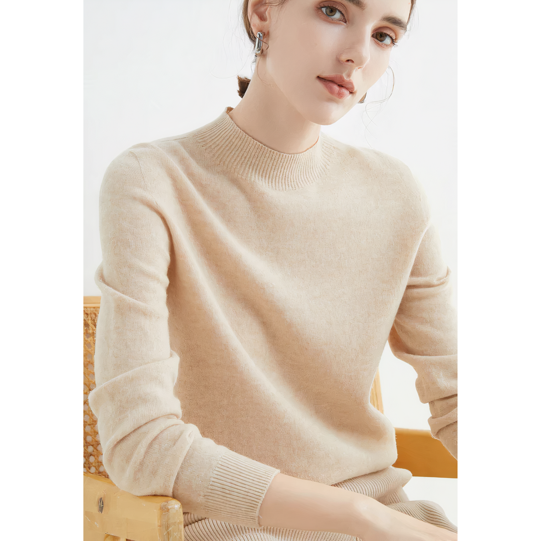 Women's Jumper – Soft Knit Crew Neck Winter